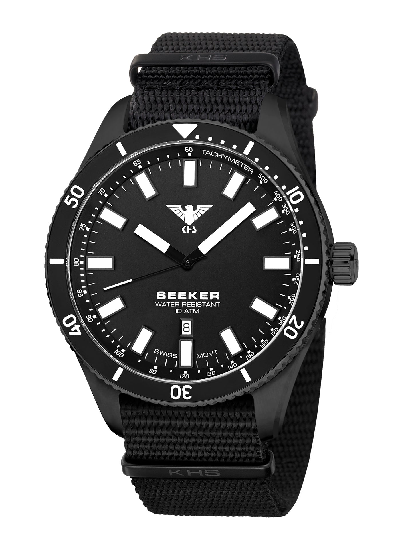 SEEKER | Quarz Analog | Black Steel