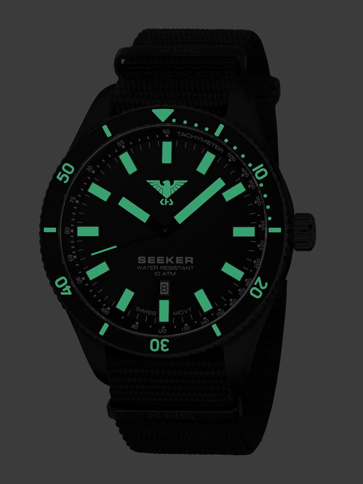 SEEKER | Quarz Analog | Black Steel