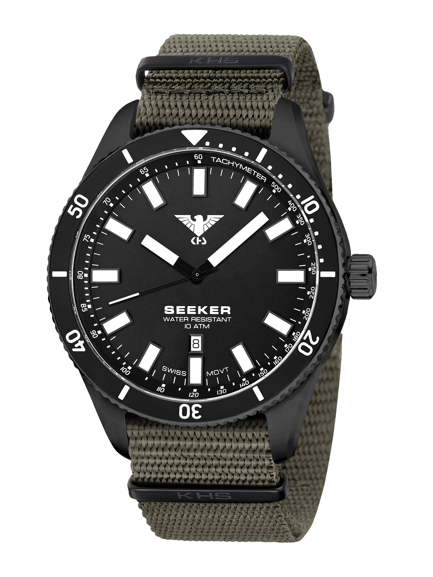 SEEKER | Quarz Analog | Black Steel