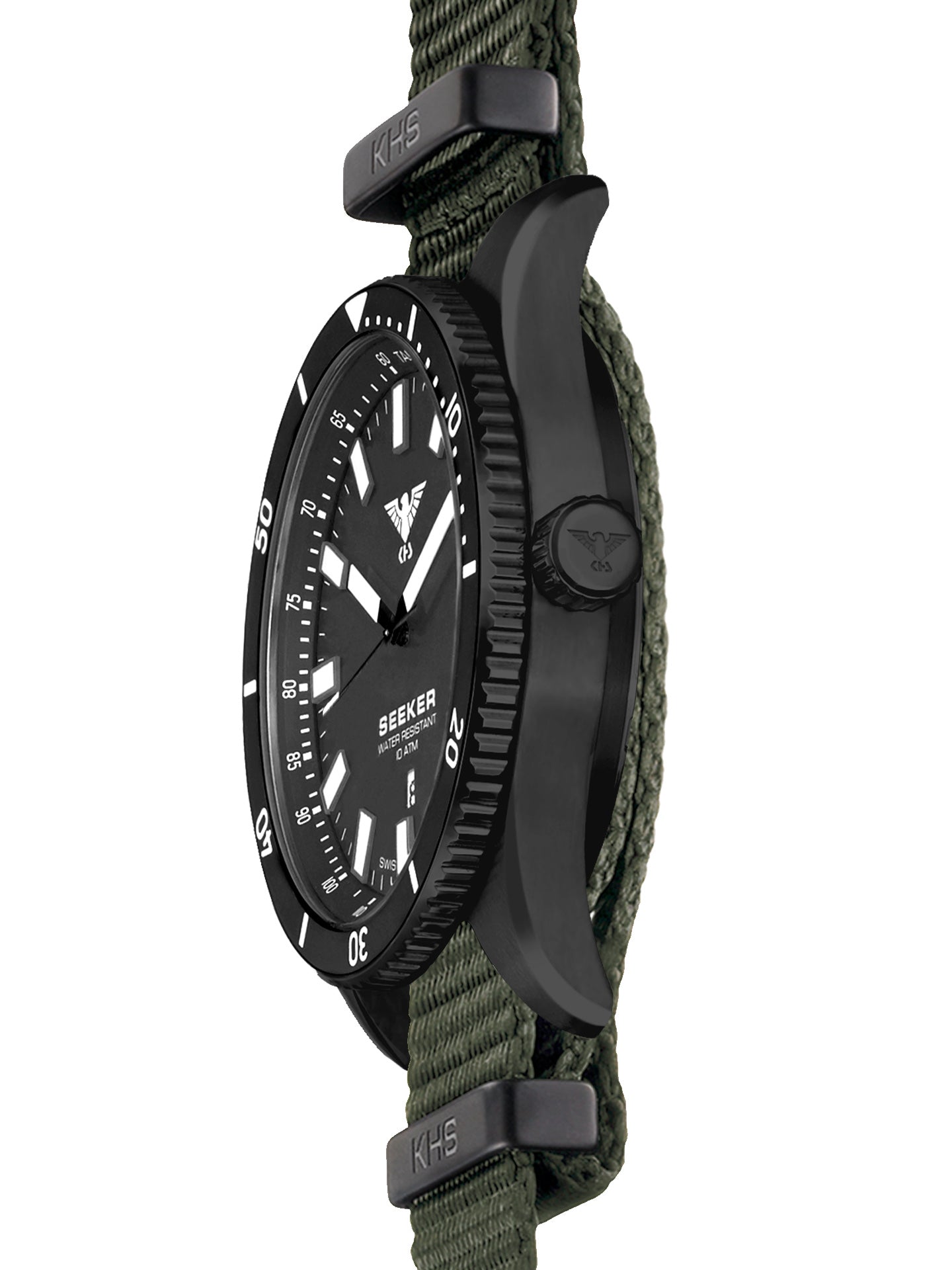 SEEKER | Quarz Analog | Black Steel