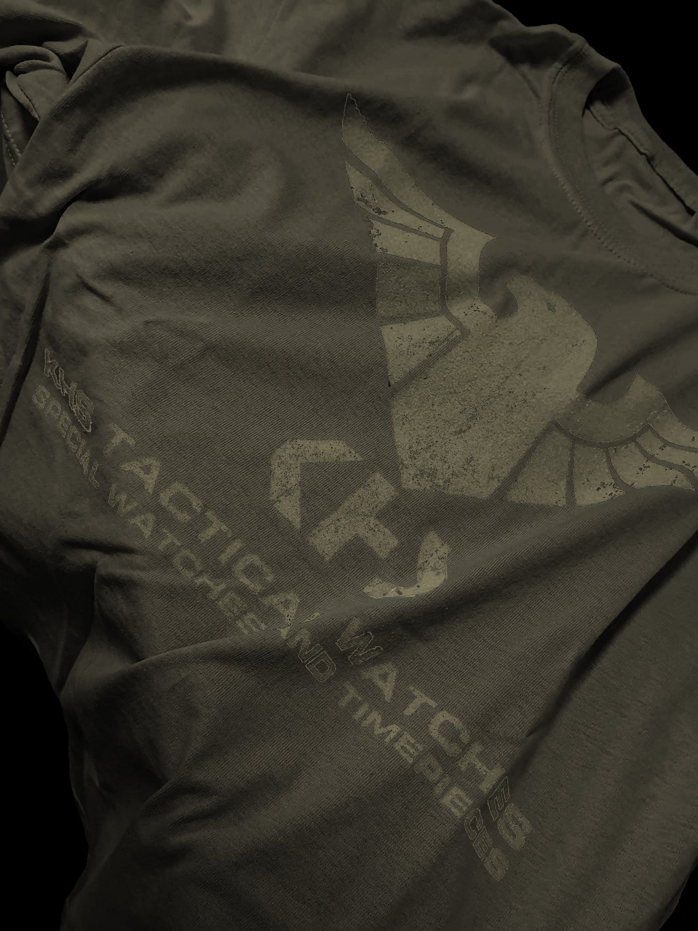 KHS T-Shirt Adlerlogo Oliv