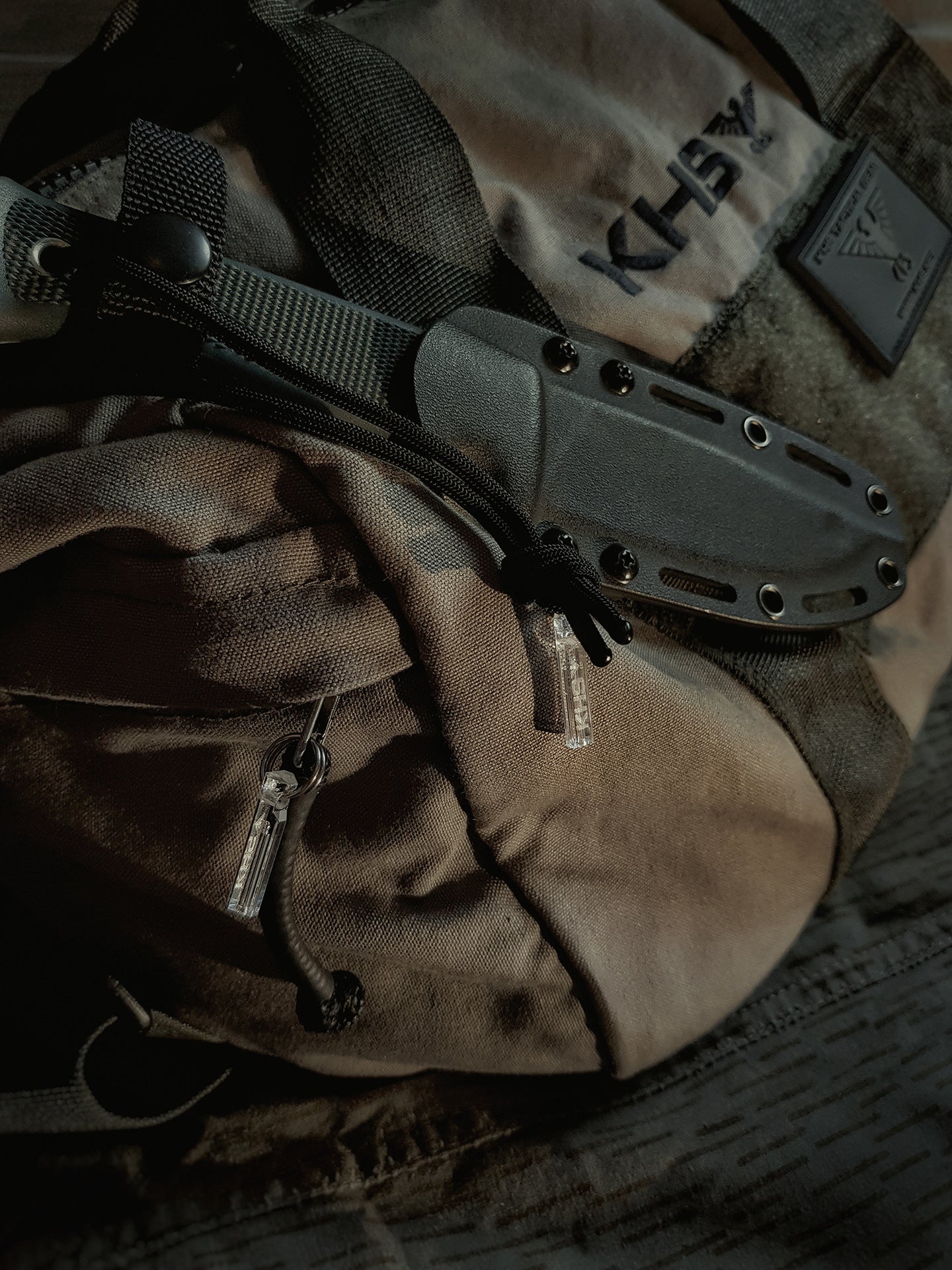 3 TRIGATAGS® mit Schlüsselring