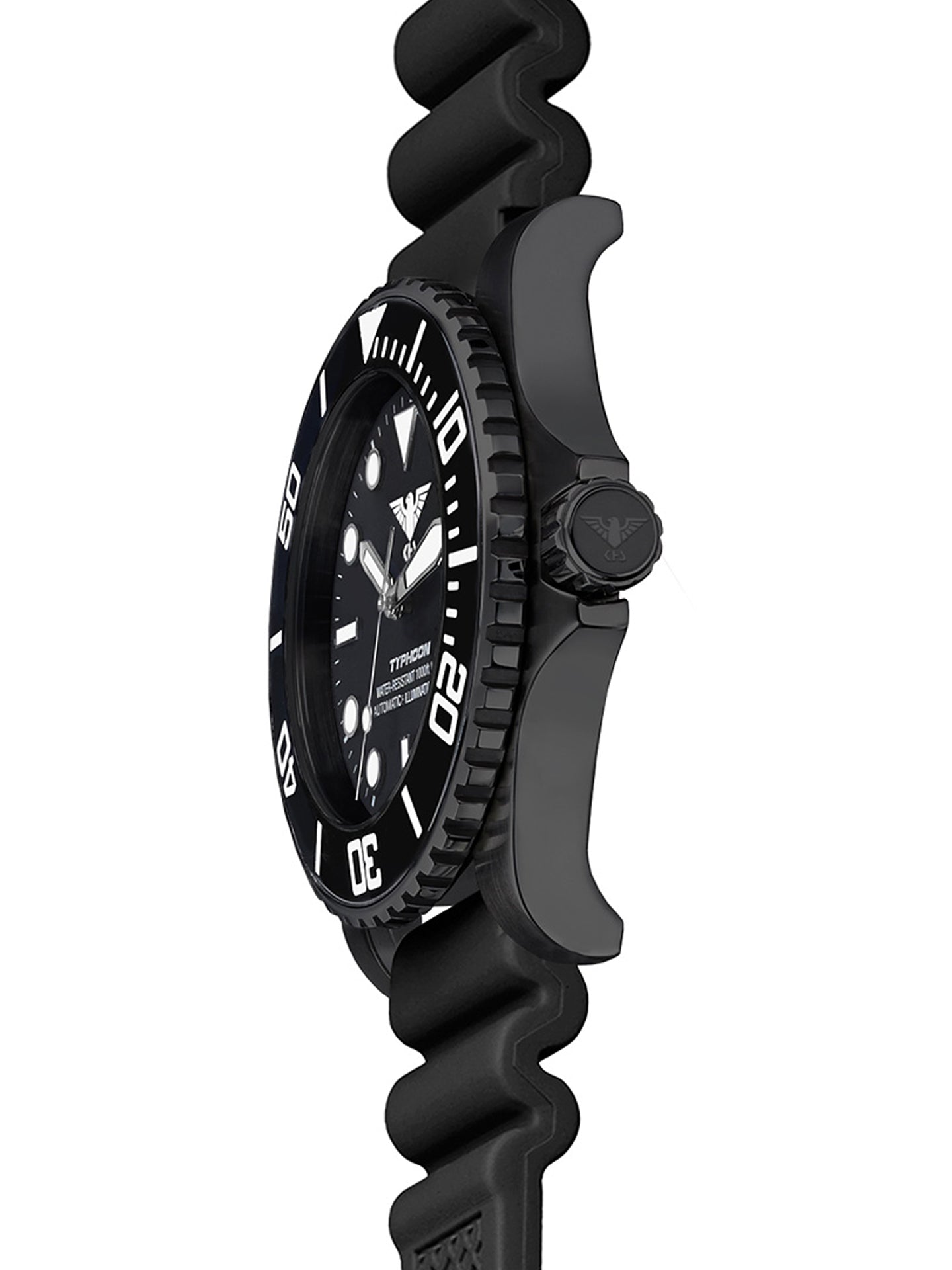 TYPHOON | Automatik Analog | Black Steel