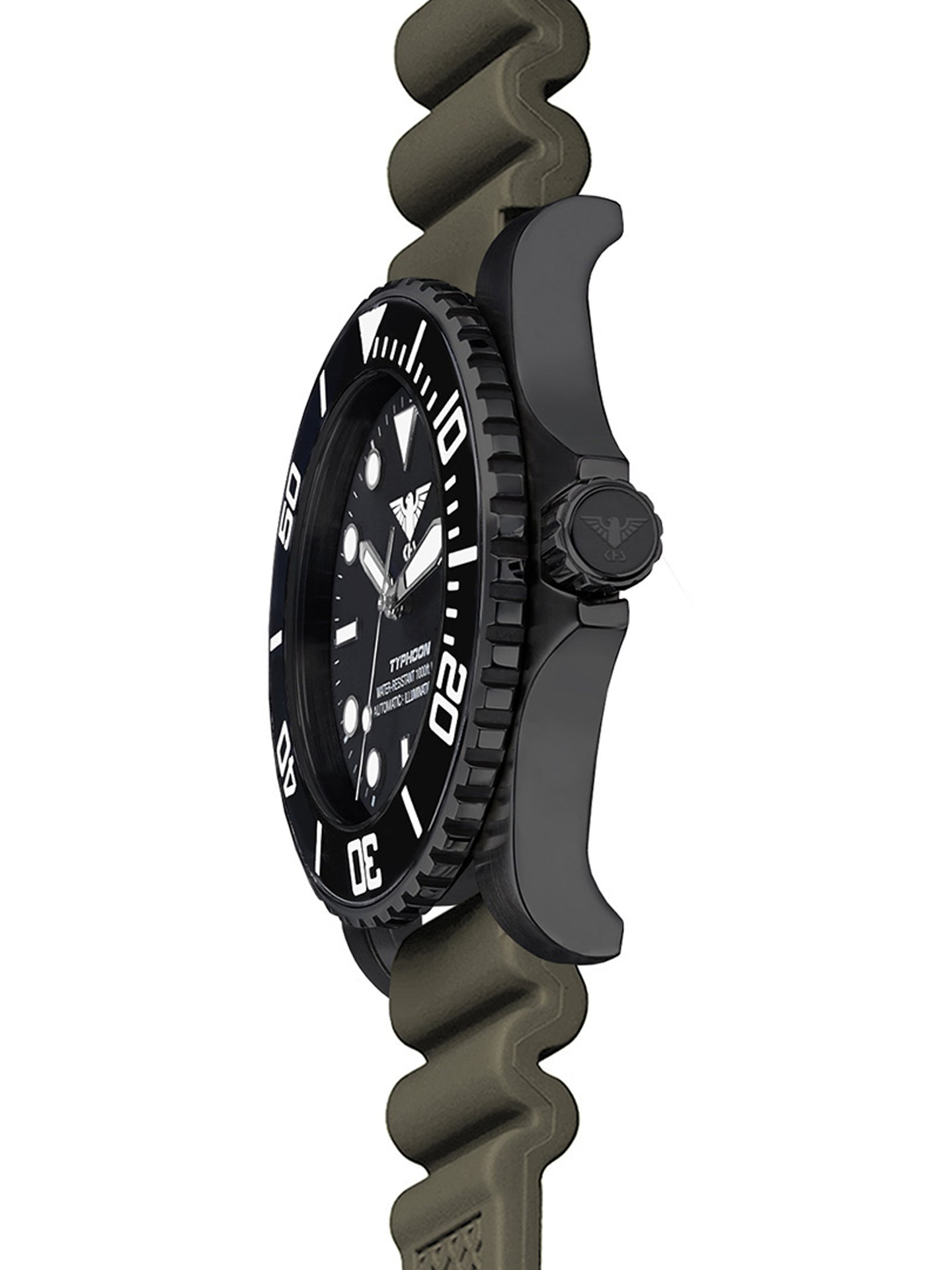 TYPHOON | Automatik Analog | Black Steel