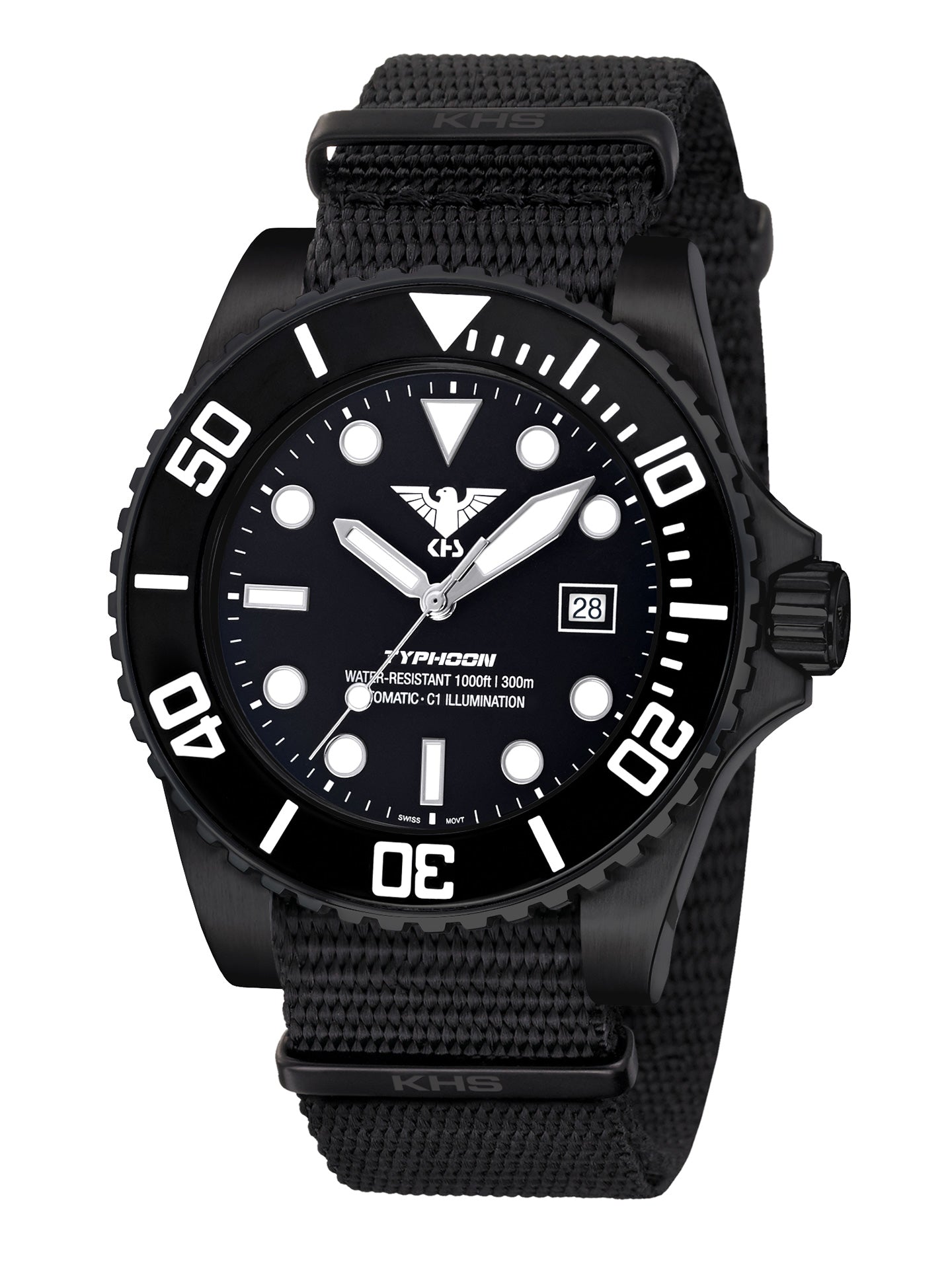 TYPHOON | Automatik Analog | Black Steel