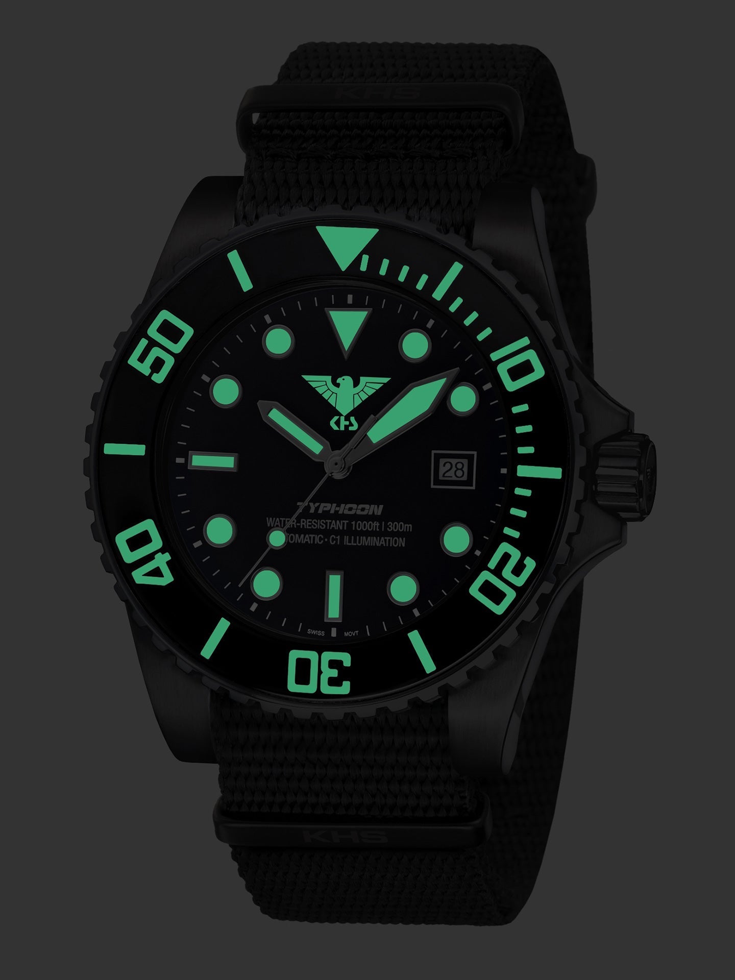 TYPHOON | Automatik Analog | Black Steel