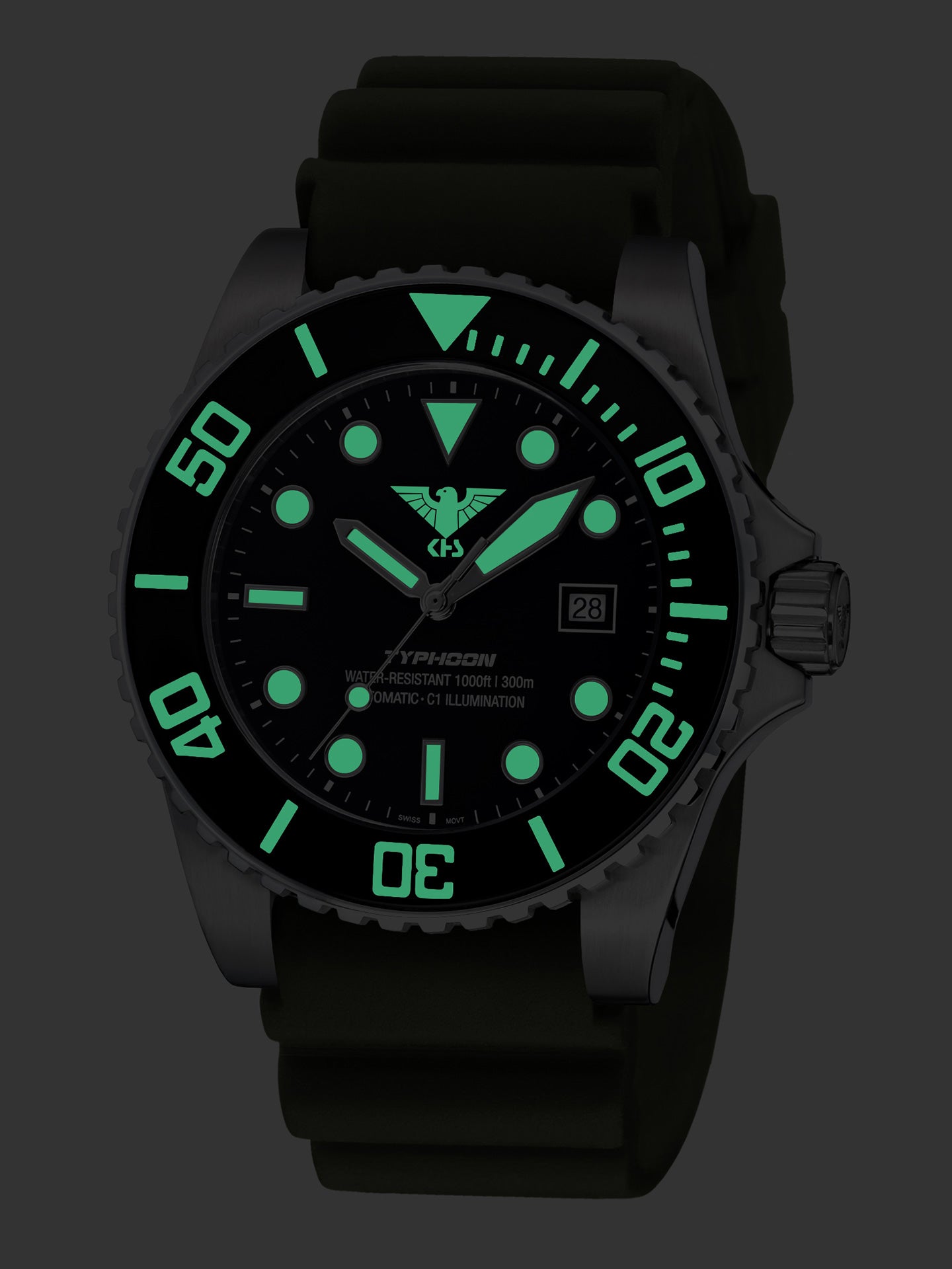 TYPHOON | Automatik Analog | Steel