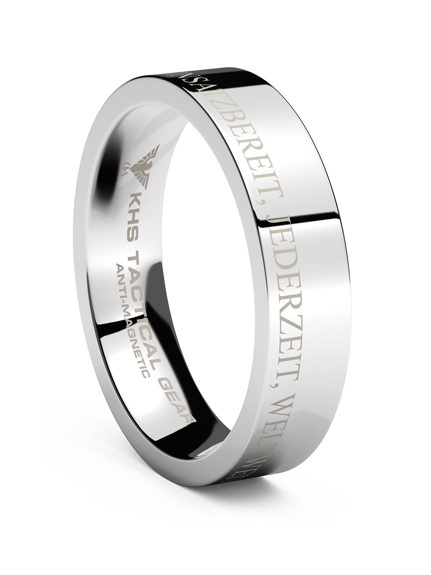 Wolframcarbid Ring Leitspruch